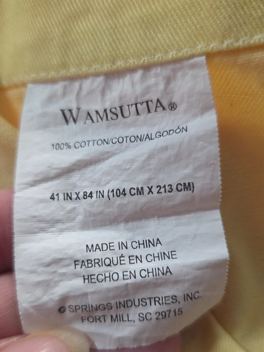 Set Of Panels Wamsutta Colorblock Tab-Top Curtains in Cream, Orange, Pink
